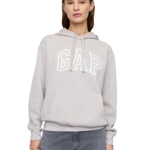 Sudadera , con logotipo, capucha y cremallera completa, Niebla
